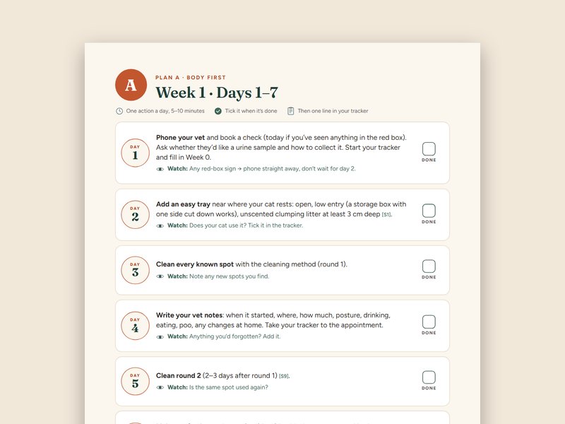 5 plans of 21 days